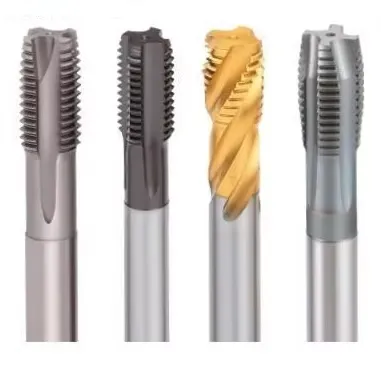 M35 High Speed Steel Grooved Thread Machine Tap HSS Tin Coated Spiral Screw Taps Spiral Flutes for Drill Bits